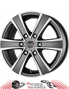 Llantas MATRIX FUOCO 6 Van- Titanio Frente/pulido