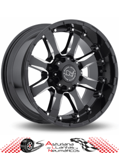 Llantas BLACK RHINO SIERRA- Negro brillante/pulido