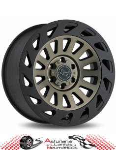 Llantas BLACK RHINO MADNESS- Titanio borde negro